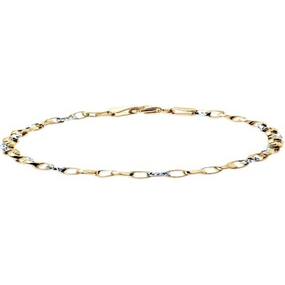 SAVICKI Retiazkový náramok dvojfarebné zlato 3,3 mm 19 cm - B-B-B0211-00357-585-ZB