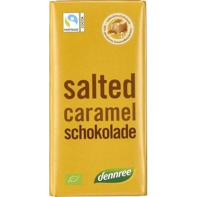 Dennree Čokoláda slaný karamel bio 100 g