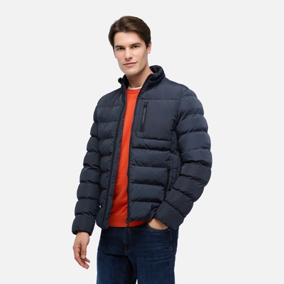 Geox Dark Blue Men's Quilted Jacket Snake Mens modrá