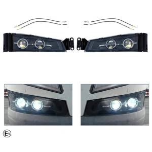  Комплект led халогени, фарове за мъгла с двойна лупа за volvo fh4 / fm4 (2013-2019)