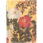 Paperblanks Natsu (Rinpa Florals) Midi Lined Hardback Journal (Wrap Closure) | Paperblanks