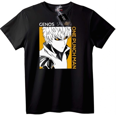 NOONEBRAND Тениска One Punch Man Генос - M, Black