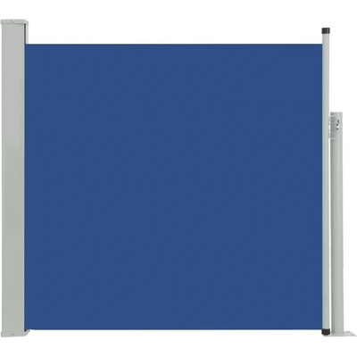 Greatstore Zatahovací boční markýza/zástěna na terasu 170 x 300 cm modrá