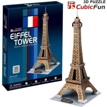 CubicFun 3D puzzle Eiffelova veža zlatá 35 ks