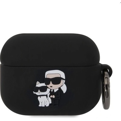 Karl Lagerfeld 3D Logo NFT Karl and Choupette Silikonové Pouzdro pro AirPods Pro KLAPRUNKC