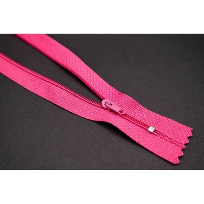 Nedeliteľný jemný plastový špirálový zips (veľkosť číslo 3) rôzne farby - dĺžka 12 cm - 60 cm 20 cm Fuchsiová