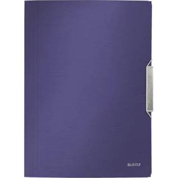 Leitz Папка от каучук, PP, A4, LEITZ "Style", титаново синьо 39770069 (39770069)