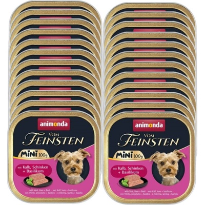 Animonda Vom Feinsten mini adult telecí maso šunka bazalka 24 x 100 g