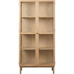 Unique Furniture Витрина от дъбова дървесина в естествен цвят 190x90 cm Elba - Unique Furniture (48480200)