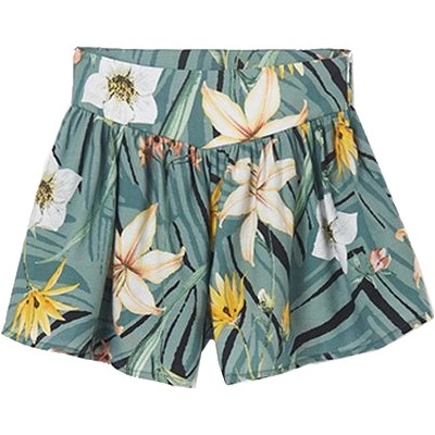 Mayoral dívčí kraťasy zelené s květy