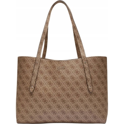 Guess shopper kabelka eko kůže hnědá