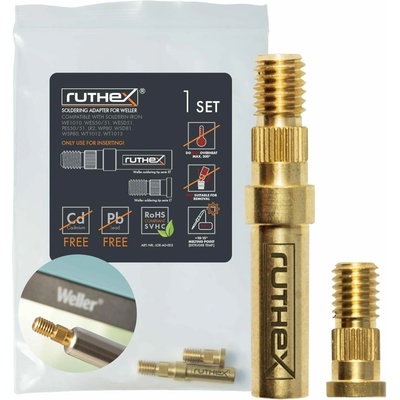 ruthex 2x adaptér pájecího hrotu pro Weller řadu ET & LT - 1 ks