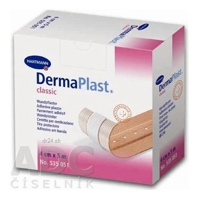 DERMAPLAST CLASSIC náplasť na rany z textilnej tkaniny 1 ks