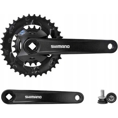 Shimano Altus FC-M315-2 kľuky, 36/22T, 2x8, štvorhran, OEM 170 mm