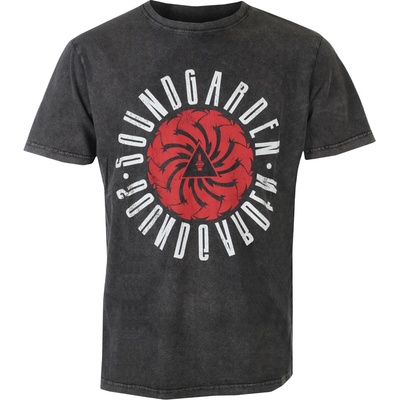 ROCK OFF Мъжка тениска Soundgarden - Circle Logo Stone Wash - ROCK OFF - SGSTNW13MC