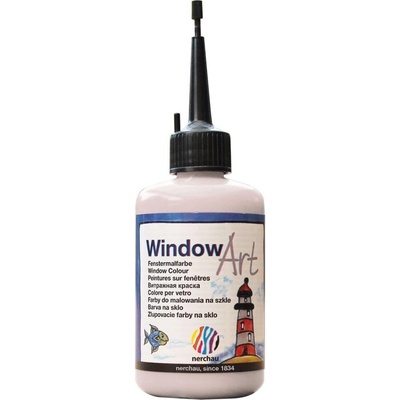 Nerchau Window Art 65910 farba na sklo na vodnej báze 80 ml biela