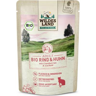 Wildes Land Hovězí a kuřecí maso Bio 85 g