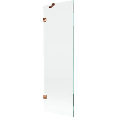 Mexen Lunar параван за вана с едно крило 60 x 150 cm, прозрачен, розово злато - 897-060-000-60-00 (897-060-000-60-00)