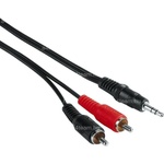 Hama 3,5mm Jack-2xRCA Cable 5m 43343
