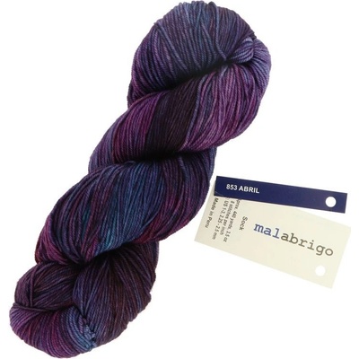 Malabrigo Sock Abril 853 fialovo modrá
