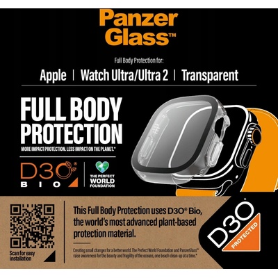 PanzerGlass Full Protection D3O čirý, Apple Watch Ultra/Ultra 2 49mm 3688 – Hledejceny.cz