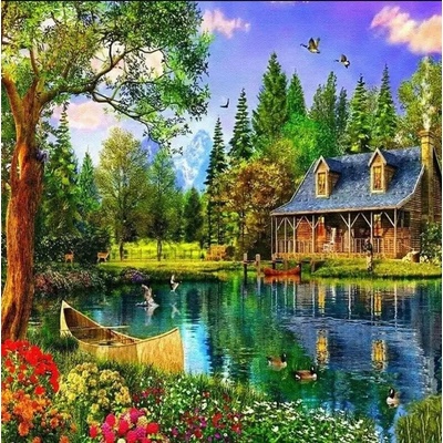 Gaira Diamantové malování Srub D1106 – Sleviste.cz