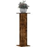vidaXL Стойки за растения 2 бр опушен дъб 30x30x95 см инженерно дърво (3307877)