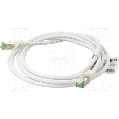 Goobay 61104 Patch, RJ45 vidlice,z obou stran, S/FTP, Cat 8.1, lanko, Cu