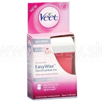 Veet Easy Wax vosková náplň pre všetky druhy pokožky 50 ml