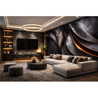 Стенен панел bamboo charcoal i Модел: 5908 i с непрекъсната или огледална шарка i uv лак