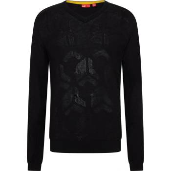 PUMA Мъжки пуловер Puma Kinitted Graphic Jumper Mens - Black