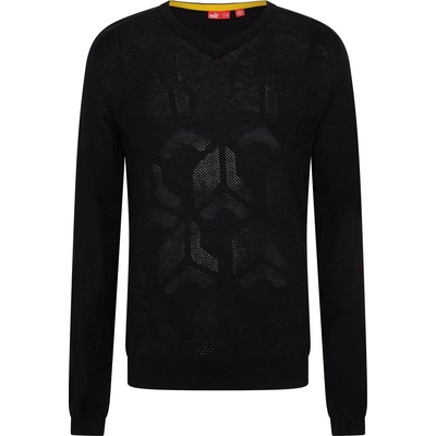 PUMA Мъжки пуловер Puma Kinitted Graphic Jumper Mens - Black