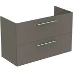 Ideal Standard i. Life A - Шкаф под мивка, 100x44x63 см, 2 чекмеджета, сив матов кварц T5257NG (T5257NG)