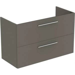 Ideal Standard i. Life A - Шкаф под мивка, 100x44x63 см, 2 чекмеджета, сив матов кварц T5257NG (T5257NG)