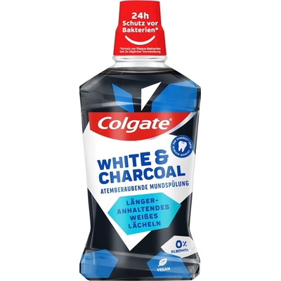 COLGATE вода за уста, 500мл, White & Charcoal