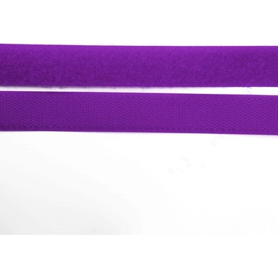 Pro Háčkování Suchý zip, 20 mm, komplet fialová