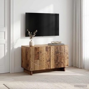 vidaXL ТВ стойка 60 x 34.5 x 40 cm Старо дърво Инженерна дървесина (8011565)