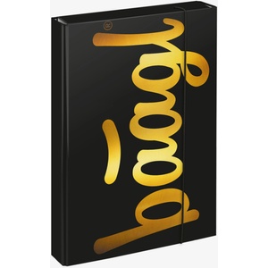 Baagl Черни корици за училищна тетрадка A4 Baagl Jumbo Gold BAAGL | Cheren | Момчешки | ONE SIZE