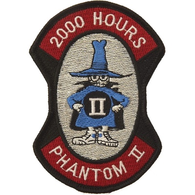 Nášivka textilná 101 Inc 2000 Hours Phantom II - farebná