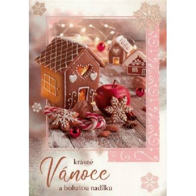 Pohlednice vánoční - Perníčková chaloupka