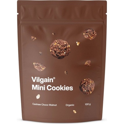 Vilgain Mini Cookies BIO kešu čokoláda a vlašské ořechy 100 g – Zbozi.Blesk.cz