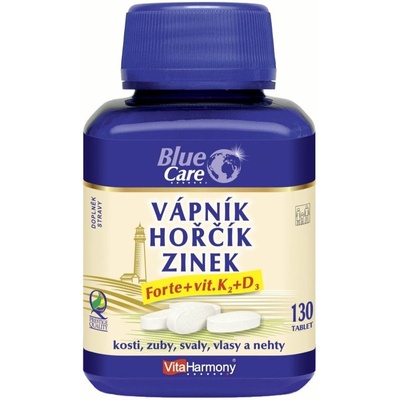 VitaHarmony Blue Care Ca+Mg+Zn Forte+vit. K2 130 tabliet