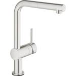 GROHE Кухненски смесител Grohe Minta Touch с издърпващ се душ, четкан хром Supersteel (31360DC1)