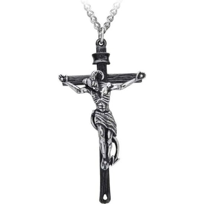 Alchemy gothic Колие с висулка ALCHEMY GOTHIC - Crucifaustan - калай - P912