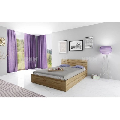 Bogdan Furniture I Спалня модел 175 / 2010 за матрак 140/200, Орех адмирал