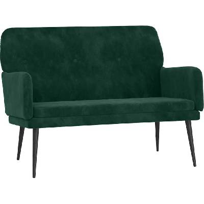vidaXL Velvet tmavě zelená 108x79x79 cm