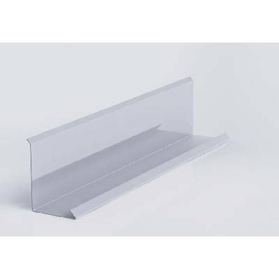 Lemování zdí klasik r.š.200mm pozinkované Lakované RAL 9006 stříbrná s folií dl.2m