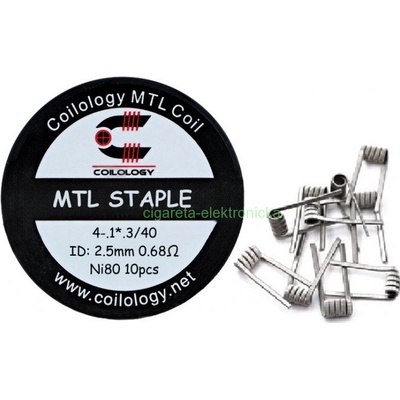 Coilology predmotané špirálky MTL Staple Ni80 0,68ohm