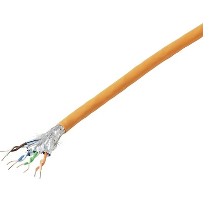 Tru Components CAT 7 S/FTP 4 x 2 x 0.24 mm² Certifikované CPR-Dca 10m oranžový