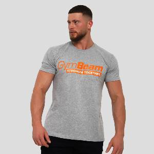 GymBeam Мъжка тениска Stronger Together Grey XL